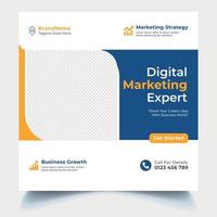 Digital Marketing Social Media Post Banner Design Template vector