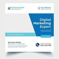 Digital Marketing Social Media Post Banner Design Template vector