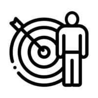 target hit icon vector outline illustration