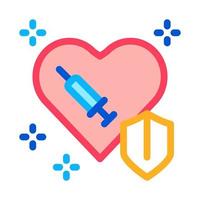 cardiac repair injection icon vector outline illustration