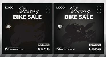 Mountain bike helth life discount poster social media template vector