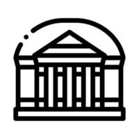 Theater Building Icon Vector Outline Illustration