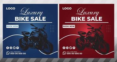 Mountain bike helth life discount poster social media template vector