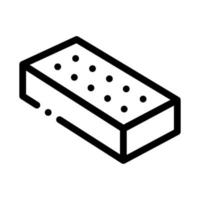 Brick Block Icon Vector Outline Illustration