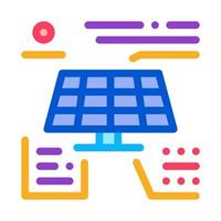 different actions of solar battery icon vector outline illustration