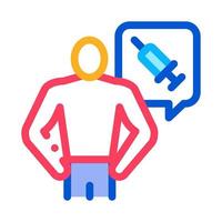 nurse injection icon vector outline illustration