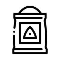 Cement Bag Icon Vector Outline Illustration