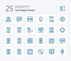 Devices 25 Blue Color icon pack including allowed. products. admin. microphone. devices vector