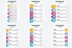 este conjunto de ilustraciones vectoriales es perfecto para crear infografías para publicidad. folletos volantes y revistas. vector