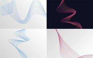 Add a modern touch to your presentation with this wave curve abstract vector background