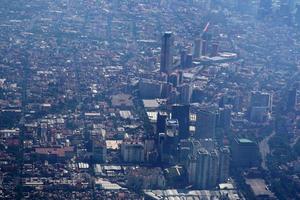 mexico city aerial view cityscape panorama photo