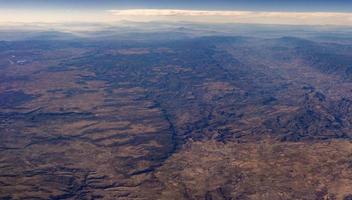 mexico mountains aerial view photo