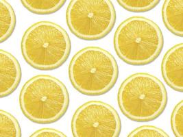 rodajas de limón fresco como fondo foto