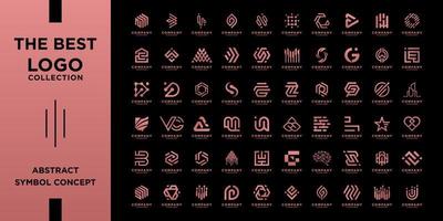 Collection of monogram logo design. abstract symbol for business, company, product, etc. vector