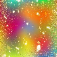 Gradient rainbow color background  with gold sparkle photo