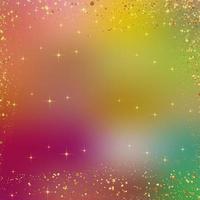 Gold sparkle with gradient iridescent color background photo