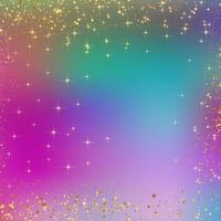 Gold sparkle with gradient iridescent color background photo