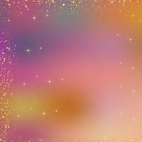 Gold sparkle with gradient iridescent color background photo