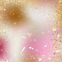 Gradient rose color background  with gold sparkle photo