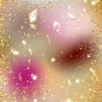 Gradient rose color background  with gold sparkle photo
