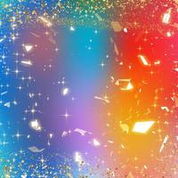 Gradient rainbow color background  with gold sparkle photo