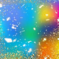 Gradient rainbow color background  with gold sparkle photo