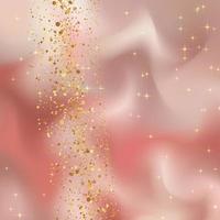 Gradient pink wave texture background  with gold sparkle photo