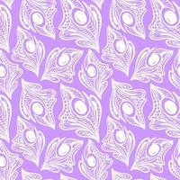 seamless pattern of white abstract decorative elements on a purple background, texture, design photo