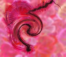 Digital Rendering Abstract Hypnotic Background photo