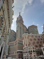 Mecca, Saudi Arabia, Jan 2023 - A beautiful daytime view of the Mecca Clock Tower in front of the Grand Mosque in Mecca, Saudi Arabia. photo