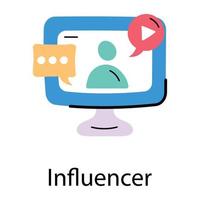 Trendy Influencer Concepts vector