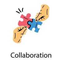 Trendy Collaboration Concepts vector