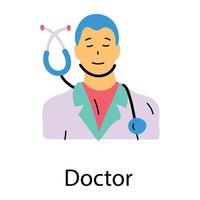 Trendy Doctor Concepts vector