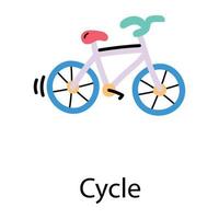 Trendy Cycle Concepts vector