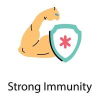 Trendy Strong Immunity vector