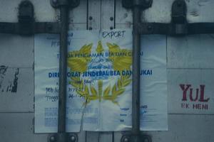 Jakarta, Indonesia in July 2022. A sticker of the customs and excise safety mark sealed by the Indonesian Directorate General of Customs and Excise photo