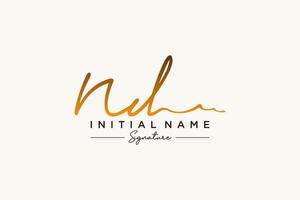 Initial ND signature logo template vector. Hand drawn Calligraphy lettering Vector illustration.