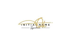 Initial QK signature logo template vector. Hand drawn Calligraphy lettering Vector illustration.