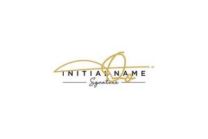 Initial QO signature logo template vector. Hand drawn Calligraphy lettering Vector illustration.