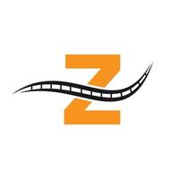 Transport logo with Z letter concept vector