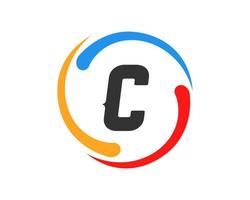 Letter C Technology Logo Design vector