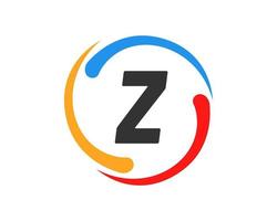 Letter Z Technology Logo Design vector