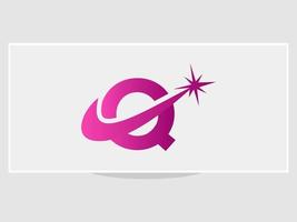 Letter Q Spark Logo Design Template vector