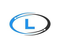 Letter L Technology Logo Design vector