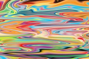 Multicolor digital abstract creative background from curved lines. Illustration photo