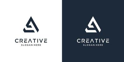 Minimalist elegant letter a logo design inspiration vector