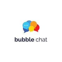 logo design bubble chat vector