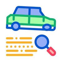 Car Gear Detail Icon Vector Outline Illustration