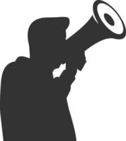 Protester Silhouette Illustration vector