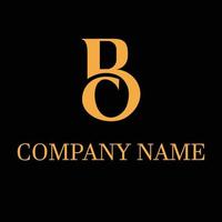 Free vector b letter gradient luxury logo design